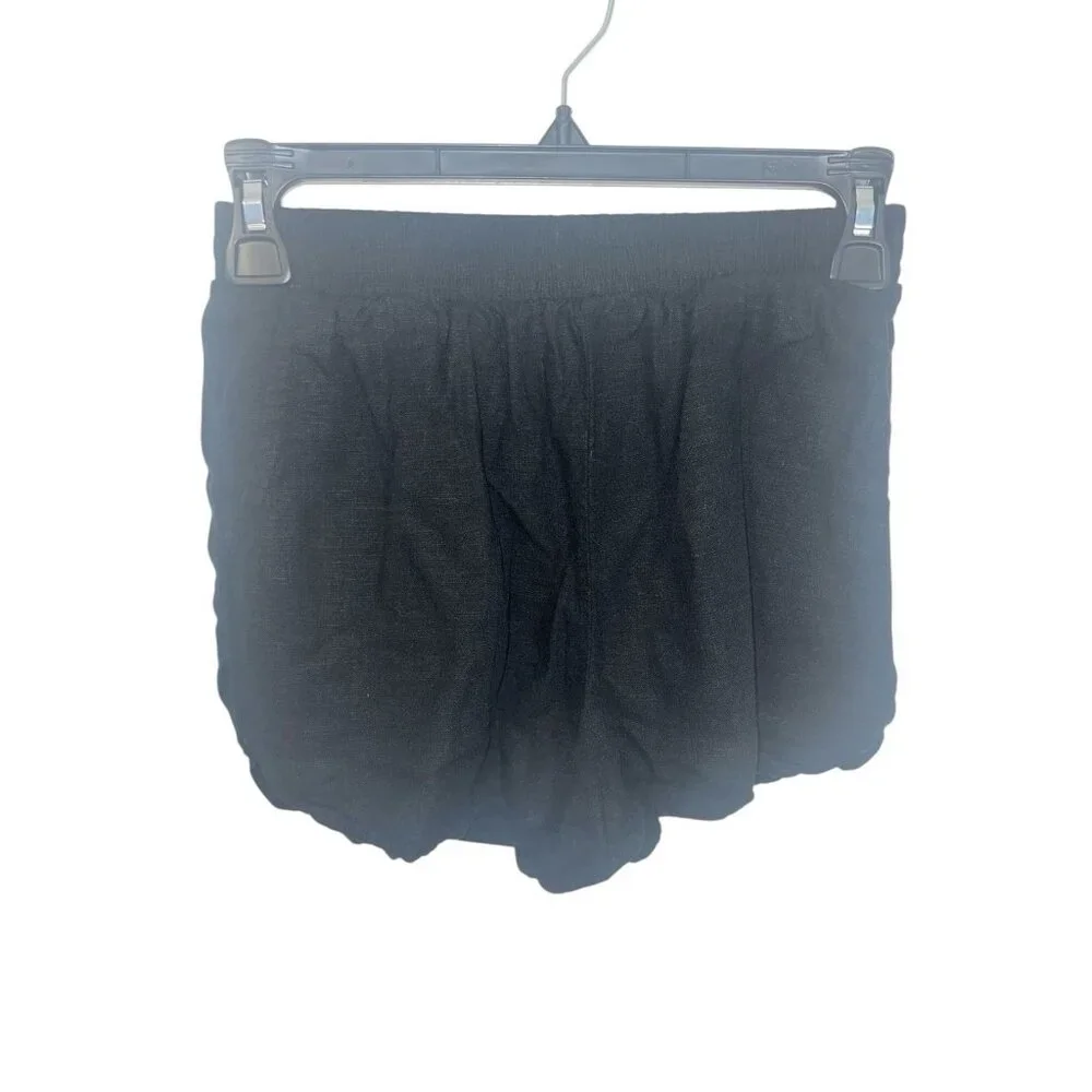 WILD FABLE Womens Size XS Rayon Linen Blend Pull On Pocket Shorts Elastic Waist - Picture 2 of 11